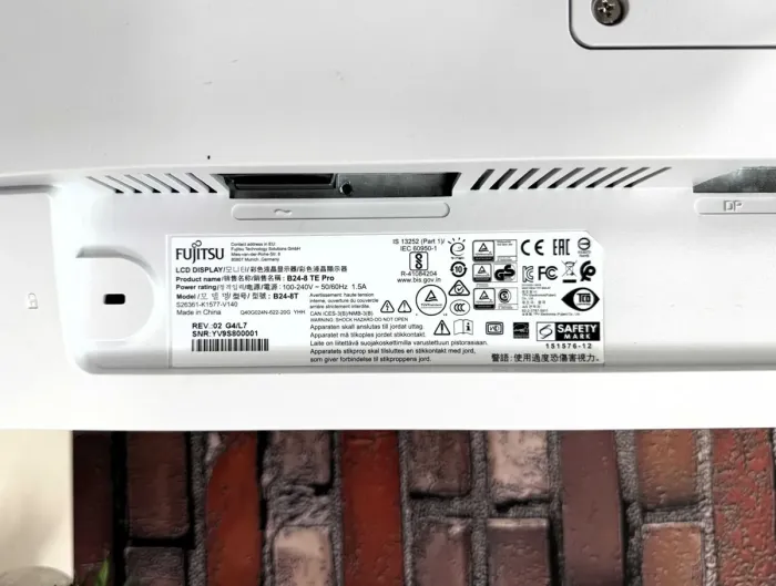 Монітор Fujitsu B24-8 TE Pro / 24" (1920x1080) IPS / VGA, DVI, DisplayPort, USB-Hub, Audio / VESA 100x100 б/в - зображення 6