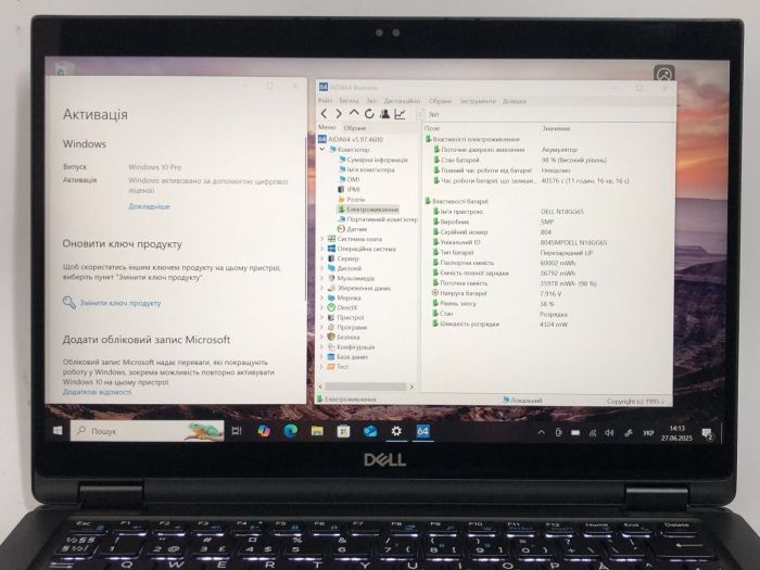 Ноутбук-трансформер Б-клас Dell Latitude 7390 2-in-1 / 13.3" (1920x1080) IPS Touch / Intel Core i7-8650U (4 (8) ядра по 1.9 - 4.2 GHz) / 16 GB DDR4 / 512 GB SSD / Intel UHD Graphics 620 / WebCam / Win 10 Pro б/в - зображення 11