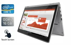Ноутбук-трансформер Lenovo ThinkPad L380 / 13.3" (1920x1080) IPS Touch / Intel Core i5-8250U (4 (8) ядра по 1.6 - 3.4 GHz) / 16 GB DDR4 / 256 GB SSD / Intel UHD Graphics 620 / WebCam / USB Type-C б/в