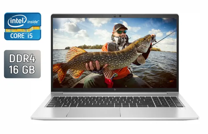 Ультрабук HP EliteBook 650 G9 / 15.6" (1920x1080) IPS / Intel Core i5-1245U (10 (12) ядер по 1.2 - 4.4 GHz) / 16 GB DDR4 / 256 GB SSD / Intel Iris Xe Graphics / WebCam / TouchID б/в - зображення 1