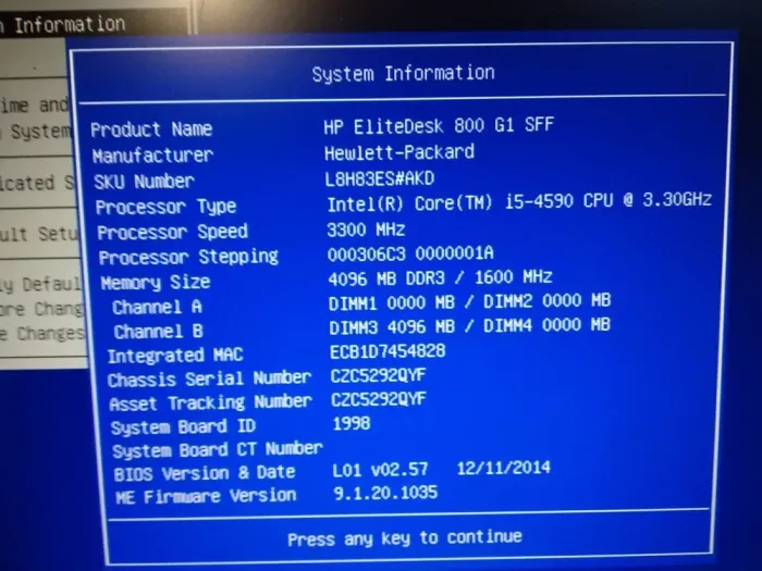 Комп'ютер HP EliteDesk 800 G1 SFF / Core i5-4590 (4 ядра по 3.3-3.7GHz) / 4GB DDR3 / 500GB HDD / HD Graphics 4600 / 240W / DVD-ROM / DisplayPort б/в - зображення 8