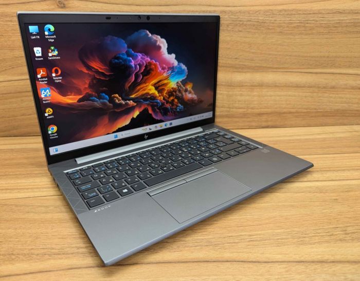 Мобільна робоча станція HP zBook Firefly 14 G8 / 14" (1920x1080) IPS / Intel Core i7-1165G7 (4 (8) ядра по 2.8 - 4.7 GHz) / 16 GB DDR4 / 512 GB SSD / nVidia T500, 4 GB GDDR6, 64-bit / WebCam / Fingerprint / Windows 11 б/в - зображення 4