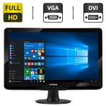Монітор Philips 222E2SB/22" (1920x1080) TN/VGA, DVI/VESA 100x100 + Кабель живлення б/в