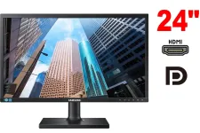 Монітор Samsung S24E650 / 24" (1920x1080) IPS / 1x HDMI, 1x DisplayPort, 1x VGA, 2x USB 2.0, 2x Audio / 2x 1W / Pivot б/в