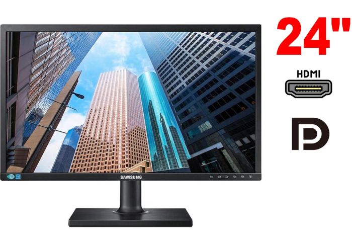Монітор Samsung S24E650 / 24" (1920x1080) IPS / 1x HDMI, 1x DisplayPort, 1x VGA, 2x USB 2.0, 2x Audio / 2x 1W / Pivot б/в - изображение 1