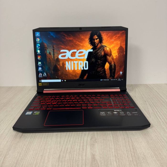 Ігровий ноутбук Б-класу Acer Nitro 5 AN515-54 / 15,6" (1920x1080) IPS / Intel Core i5-9300H (4 (8) ядра по 2,4 - 4,1 ГГц) / 8 ГБ DDR4 / 256 ГБ SSD / nVidia GeForce GTX 1050, 3 ГБ GDDR5, 96-біт / WebCam б/в - зображення 2
