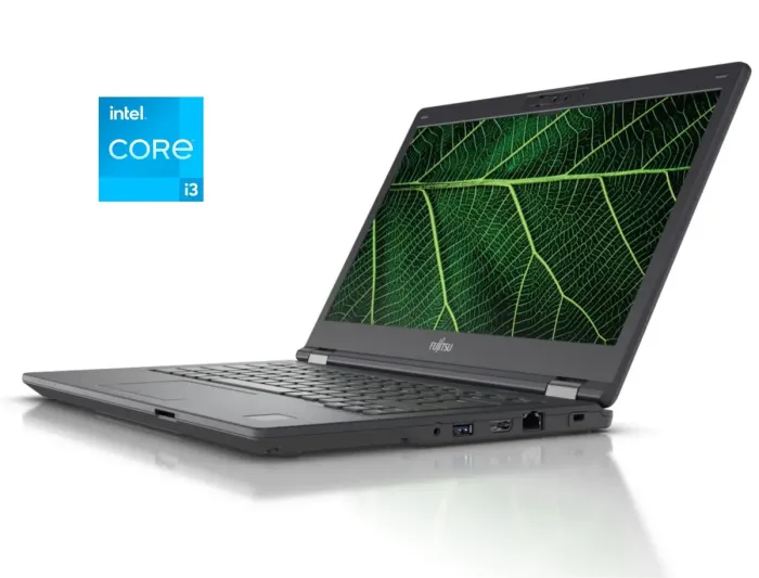 Ноутбук Fujitsu LifeBook E5411 / 14" (1920x1080) IPS / Intel Core i3-1115G4 (2 (4) ядра по 1.7 - 4.1 GHz) / 16 GB DDR4 / 256 GB SSD M.2 / Intel UHD Graphics / WebCam / Win 10 Pro б/в - зображення 1