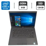 Нетбук Б-клас Dell Latitude 7490 / 14" (1366x768) TN / Intel Core i5-8250U (4 (8) ядра по 1.6 - 3.4 GHz) / 8 GB DDR4 / 128 GB SSD / Intel UHD Graphics 620 / WebCam б/в