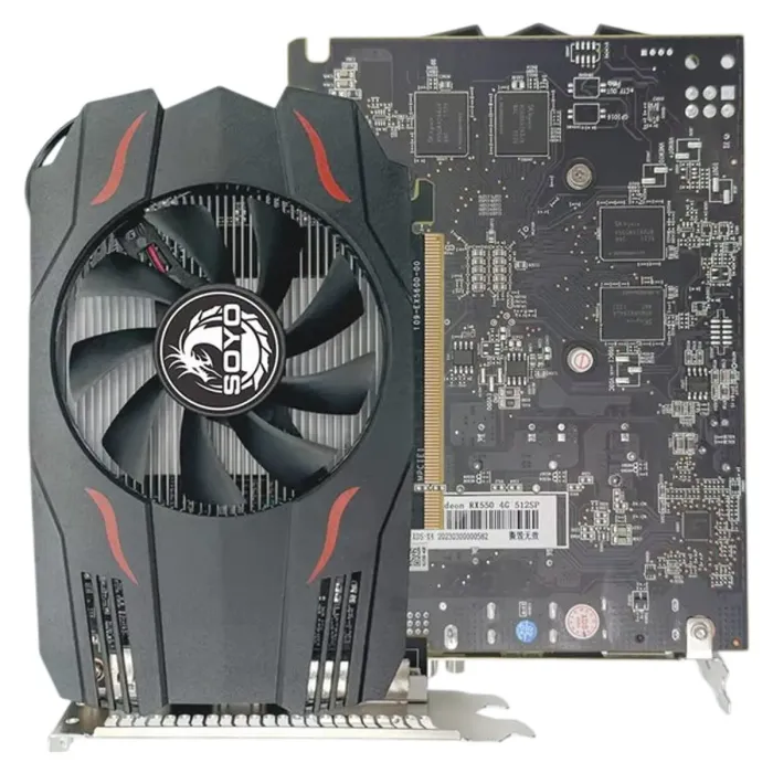 Дискретна відеокарта AMD Radeon RX 550, 4 GB GDDR5, 128-bit / DVI, HDMI, DisplayPort - зображення 1