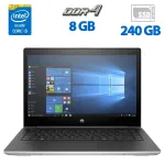 Ультрабук Б-клас HP ProBook 440 G5 / 14" (1366x768) TN / Core i5-7200U (2 (4) ядра по 2.5 - 3.1 GHz) / 8 GB DDR4 / 240 GB SSD / HD Graphics 620 / WebCam / HDMI б/в