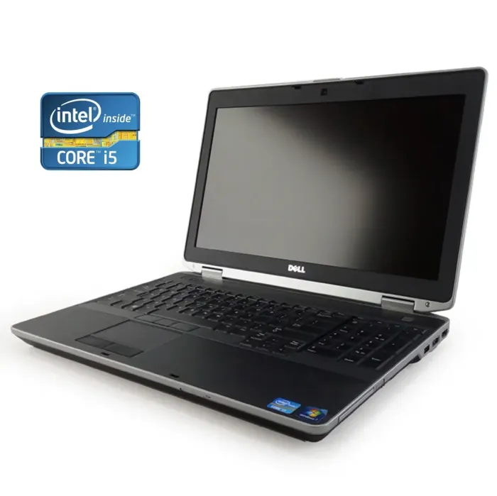 Ноутбук Б-клас Dell Latitude E6530 / 15,6" (1366x768) TN / Intel Core i5-3340M (2 (4) ядра по 2,7 - 3,4 ГГц) / 8 ГБ DDR3 / 120 ГБ SSD / Intel HD Graphics 4000 / Веб-камера / DVD-RW / АКБ не тримає заряд б/в - зображення 1