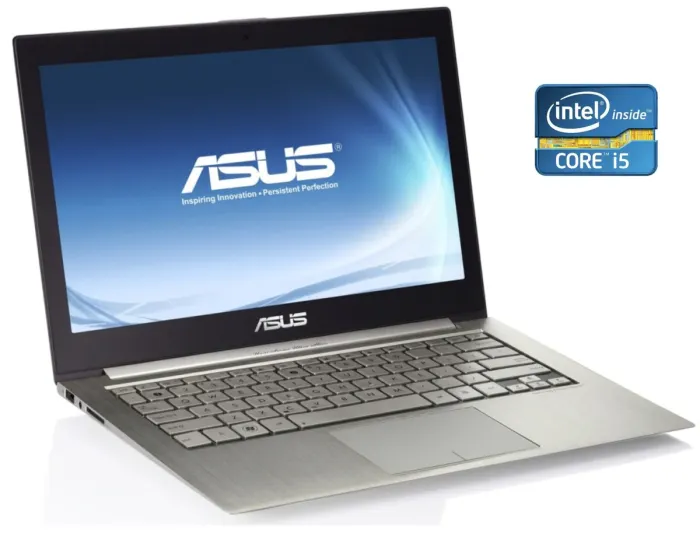 Ультрабук Asus ZenBook UX31E / 13.3'' (1600x900) TN / Intel Core i5-2557M (2 (4) ядра по 1.7 - 2.7 GHz) / 4 GB DDR3 / 128 GB SSD / Intel HD Graphics 3000 / WebCam / Win 10 Home б/в - зображення 1