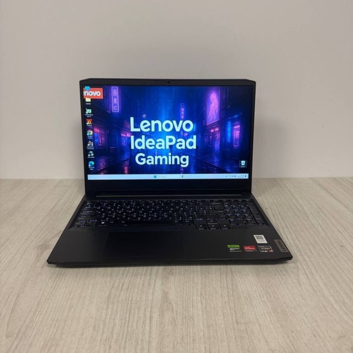 Ігровий ноутбук Б-класу Lenovo IdeaPad Gaming 3 15ACH6 / 15.6" (1920x1080) IPS / AMD Ryzen 5 5500H (4 (8) ядра по 3.3 - 4.2 GHz) / 16 GB DDR4 / 512 GB SSD NVMe / nVidia GeForce RTX 2050, 4 GB GDDR6, 64-bit / WebCam б/в - изображение 2