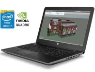 Мобільна робоча станція HP Zbook 15 G3 / 15.6" (1920x1080) IPS / Intel Core i7-6820HQ (4 (8) ядра по 2.7 - 3.6 GHz) / 32 GB DDR4 / 512 GB SSD M.2 / nVidia Quadro M2000M, 4 GB GDDR5, 128-bit / WebCam б/в