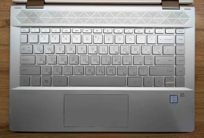 Ноутбук-трансформер Б-клас HP Pavilion x360 14m-cd0003dx / 14" (1920x1080) IPS Touch / Intel Core i5-8250U (4 (8) ядра по 1.6 - 3.4 GHz) / 16 GB DDR4 / 480 GB SSD / Intel HD Graphics 620 / WebCam / Windows 10 б/в - зображення 3