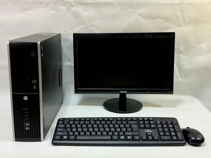Комплект ПК: комп'ютер HP Compaq Pro 6305 SFF / AMD A4-5300B (2 ядра по 3.4 - 3.6 GHz) / 8 GB DDR3 / 500 GB HDD / AMD Radeon HD 7480D Graphics / DVD-ROM + Монітор Б-клас Asus VS197 / 19" (1366x768) TN + Клавіатура, мишка, кабелі б/в - зображення 2