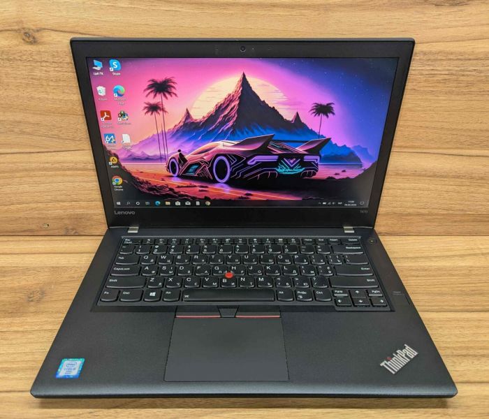 Ультрабук Lenovo ThinkPad T470 / 14" (1920x1080) IPS / Intel Core i5-6300U (2 (4) ядра по 2.4 - 3.0 GHz) / 8 GB DDR4 / 240 GB SSD / Intel HD Graphics 520 / Fingerprint / WebCam / Windows 10 б/в - зображення 2