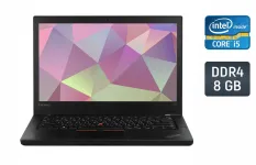 Ультрабук Lenovo ThinkPad T470 / 14" (1920x1080) IPS / Intel Core i5-6300U (2 (4) ядра по 2.4 - 3.0 GHz) / 8 GB DDR4 / 256 GB SSD / Intel HD Graphics 520 / WebCam / TouchID / Windows 10 б/в