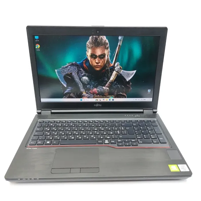 Мобільна робоча станція Fujitsu Celsius H7510 / 15.6" (1920x1080) IPS / Intel Core i7-10850H (6 (12) ядер по 2.7 - 5.1 GHz) / 32 GB DDR4 / 512 GB SSD M.2 / nVidia Quadro T1000, 4 GB GDDR6, 128-bit / WebCam б/в - зображення 3