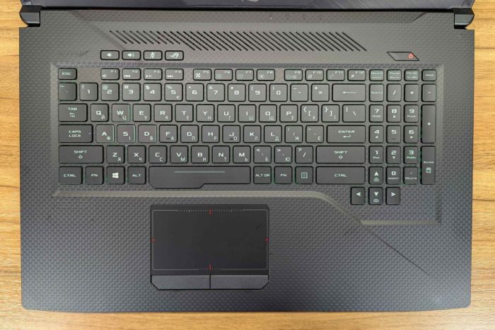 Ігровий ноутбук Asus Strix GL703GM / 17.3" (1920x1080) IPS / Intel Core i7-8750H (6 (12) ядер по 2.2 - 4.1 GHz) / 32 GB DDR4 / 512 GB SSD / nVidia GeForce GTX 1060, 6 GB GDDR5, 192-bit / WebCam / Windows 10 б/в - зображення 3