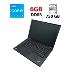 Ноутбук Lenovo ThinkPad T430 / 14" (1600x900) TN / Intel Core i5-3320M (2 (4) ядра по 2.6 - 3.3 GHz) / 6 GB DDR3 / 750 GB HDD / nVidia NVS 5200M, 1 GB GDDR5, 64-bit / WebCam б/в