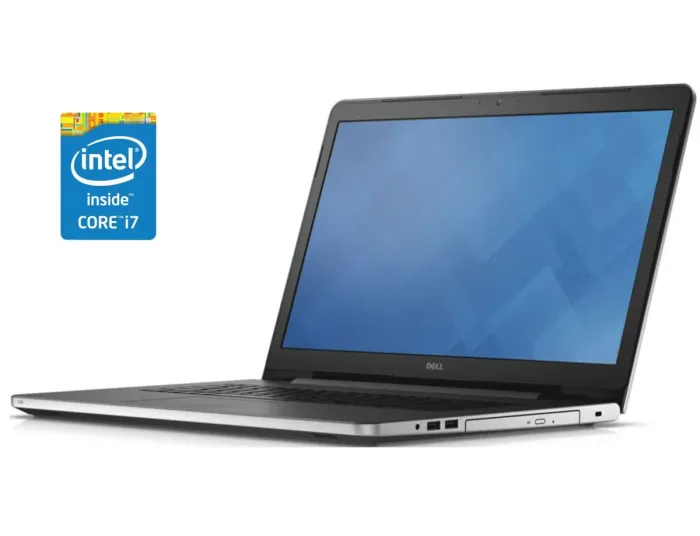 Ноутбук Dell Inspiron 5758 / 17.3" (1600x900) TN / Intel Core i7-5500U (2 (4) ядра по 2.4 - 3.0 GHz) / 8 GB DDR3 / 240 GB SSD / Intel HD Graphics 5500 / WebCam / DVD-ROM / Win 10 Pro б/в - зображення 1