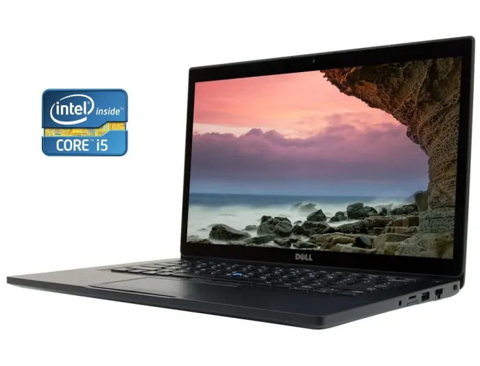 Ультрабук Б-клас Dell Latitude 7480 / 14" (1920x1080) TN / Intel Core i5-7300U (2 (4) ядра по 2.6 - 3.5 GHz) / 8 GB DDR4 / 256 GB SSD M.2 / Intel HD Graphics 620 / WebCam / Win 10 б/в - зображення 1