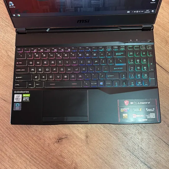 Ігровий ноутбук Б-клас MSI GL65 Leopard 10SFK / 15.6" (1920x1080) IPS / Intel Core i7-10750H (6 (12) ядер по 2.6 - 5.0 GHz) / 16 GB DDR4 / 512 GB SSD / nVidia GeForce RTX 2070, 8 GB GDDR6, 256-bit / WebCam б/в - зображення 7