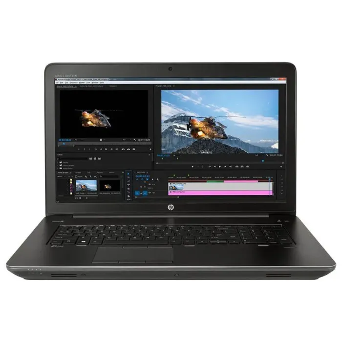 Мобільна робоча станція HP zBook 17 G4 / 17,3" (1920x1080) IPS / Intel Core i7-7700HQ (4 (8) ядра по 2,8 - 3,8 ГГц) / 8 ГБ DDR4 / 240 ГБ SSD / nVidia Quadro P5000, 16 ГБ GDDR5X, 256-біт / WebCam б/в - зображення 2