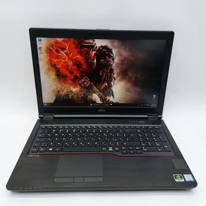 Мобільна робоча станція Fujitsu Celsius H780 / 15.6" (1920x1080) IPS / Intel Core i7-8750H (6 (12) ядер по 2.2 - 4.1 GHz) / 32 GB DDR4 / 512 GB SSD / nVidia Quadro P600, 4 GB GDDR5, 128-bit / WebCam б/в - зображення 2