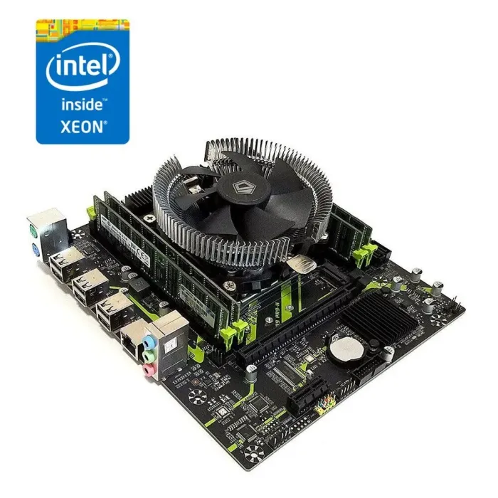 Комплект: Материнська плата Machinist X99 PR9-H (Unlock Turbo Boost) / LGA2011-3 / Intel Xeon E5-2630 v3 (8 (16) ядер по 2.4 - 3.2 GHz)/ 8 GB DDR4 + Кулер ID-Cooling DK-01 б/в - зображення 1