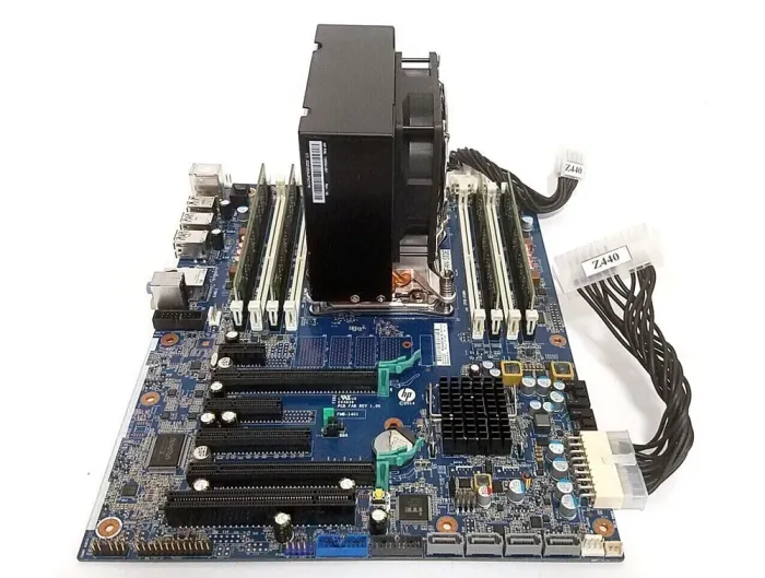 Комплект: Материнська плата HP Z440 / Intel Xeon E5-1650 v3 (6 (12) ядер по 3.5 - 3.8 GHz) / 64 GB DDR4 / Socket LGA 2011 v3 + кулер HP б/в - зображення 4