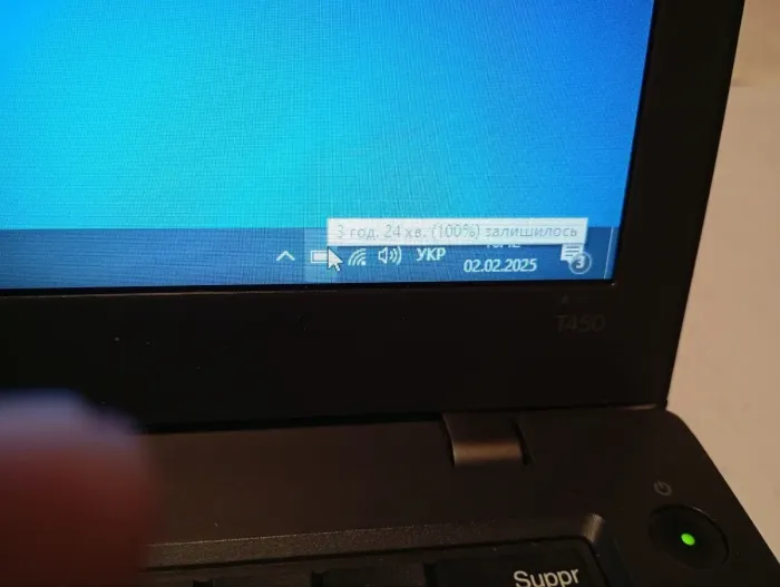 Ультрабук Б-клас Lenovo Thinkpad T450 / 14" (1366x768) TN / Intel Core i5-5200U (2 (4) ядра по 2.2 - 2.7 GHz) / 8 GB DDR3 / 240 GB SSD / Intel HD Graphics 5500 / WebCam б/в - зображення 9