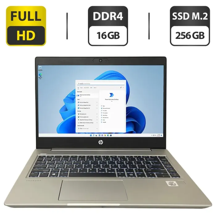 Ультрабук HP ProBook 440 G7 / 14" (1920x1080) IPS / Intel Core i5-10210U (4 (8) ядра по 1.6 - 4.2 GHz) / 16 GB DDR4 / 256 GB SSD M.2 / Intel UHD Graphics / WebCam б/в - зображення 1