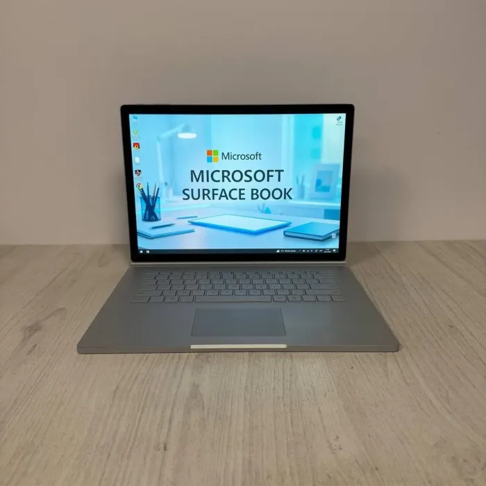 Ігровий ультрабук-трансформер Б-класу Microsoft Surface Book 2 / 15.0" (3240x2160) IPS Touch / Intel Core i7-8650U (4 (8) ядра по 1.9 - 4.2 GHz) / 16 GB DDR3 / 1000 GB SSD NVMe / nVidia GeForce GTX 1060, 6 GB GDDR5, 192-bit / WebCam б/в - изображение 2