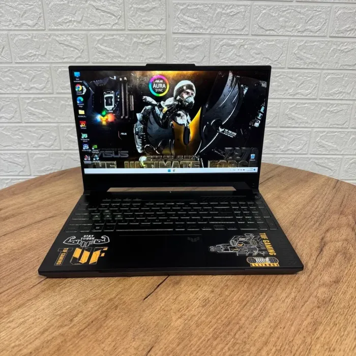 Ігровий ноутбук Asus TUF Gaming A15 FA507XV / 15.6" (1920x1080) IPS / AMD Ryzen 9 7940HS (8 (16) ядер по 4.0 - 5.2 GHz) / 16 GB DDR5 / 1000 GB SSD / nVidia GeForce RTX 4060, 8 GB GDDR6, 128-bit / WebCam б/в - зображення 2