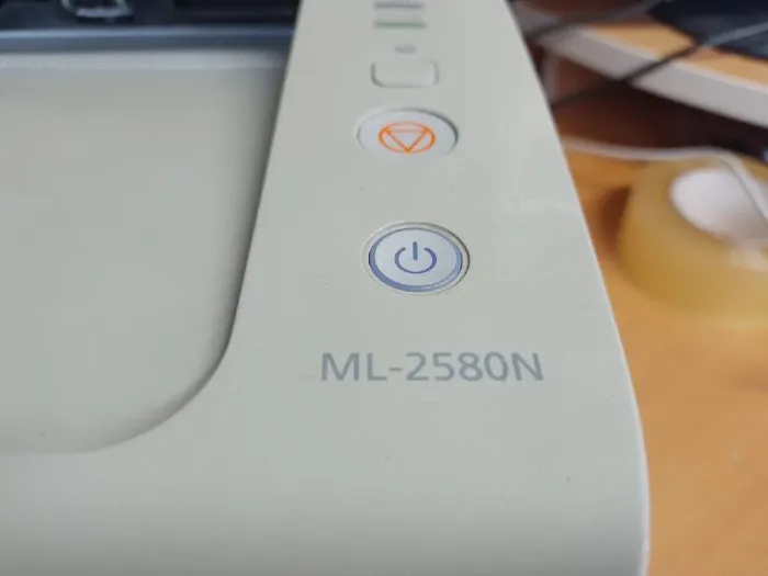 Принтер Samsung ML-2580N / Лазерний монохромний друк / 1200x1200 dpi / 24 стор./хв / A4 / USB, Ethernet б/в - зображення 3