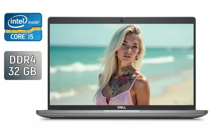 Ультрабук Dell Latitude 5440 / 14" (1920x1080) IPS / Intel Core i5-1345U (10 (12) ядер по 3.5 - 4.7 GHz) / 32 GB DDR4 / 512 GB SSD / Intel Iris Xe Graphics / WebCam / Windows 11 б/в - зображення 1