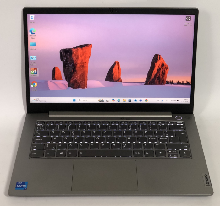 Ультрабук Б-клас Lenovo ThinkBook 14 G2 ITL / 14" (1920x1080) IPS / Intel Core i5-1135G7 (4 (8) ядра по 2.4 - 4.2 GHz) / 8 GB DDR4 / 256 GB SSD NVMe / Intel Iris Xe Graphics / WebCam / Win 10 Pro б/в - зображення 2
