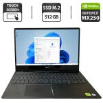 Ультрабук-трансформер Dell Inspiron 7590 / 15.6" (3840x2160) IPS Touch / Intel Core i7-8565U (4 (8) ядра по 1.8 - 4.6 GHz) / 16 GB DDR4 / 512 GB SSD M.2 / nVidia GeForce MX250, 2 GB GDDR5, 64-bit / WebCam б/в