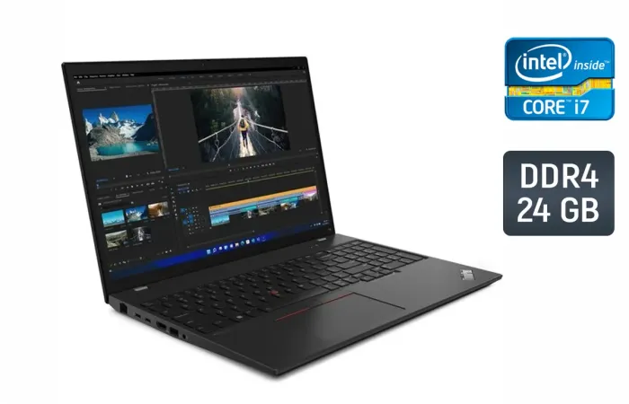 Ультрабук Lenovo ThinkPad T16 Gen1 / 16" (1920x1080) IPS / Intel Core i7-1260P (12 (16) ядер по 3.4 - 4.7 GHz) / 24 GB DDR4 / 512 GB SSD / Intel Iris Xe Graphics / WebCam / Windows 10 б/в - зображення 1