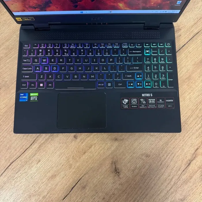 Ігровий ноутбук Б-клас Acer Nitro 5 AN515-58 / 15.6" (1920x1080) IPS / Intel Core i7-12700H (14 (20) ядер по 3.5 - 4.7 GHz) / 16 GB DDR4 / 512 GB SSD / nVidia GeForce RTX 3060, 6 GB GDDR6, 192-bit / WebCam б/в - зображення 7