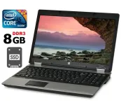 Ноутбук Б-клас HP ProBook 6550b / 15.6" (1600x900) TN / Intel Core i5-520M (2 (4) ядра по 2.4 - 2.93 GHz) / 8 GB DDR3 / 120 GB SSD / Intel HD Graphics / DVD-RW / DisplayPort б/в