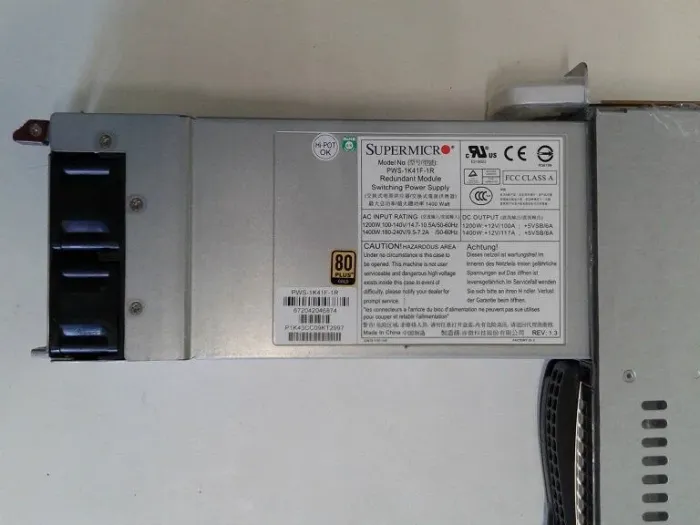 Сервер Supermicro 1U / 2x Intel Xeon X5670 (6 (12) ядер по 2.93 - 3.33 GHz) / 48 GB DDR3 / Без HDD / 2x nVidia Tesla M2090, 6 GB GDDR5, 384-bit / 1400W Gold б/в - зображення 8