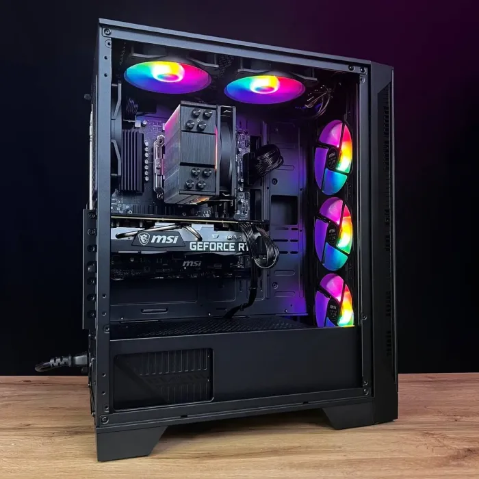 Збірка на замовлення: ігровий ПК MSI MAG Forge 120A Airflow Tower / AMD Ryzen 5 5600 (6 (12) ядер по 3,5 - 4,4 ГГц) / 16 ГБ DDR4 / 500 ГБ SSD M.2 / nVidia GeForce RTX 3070, 8 ГБ GDDR6, 256-bit / 650 Вт б/в - зображення 9