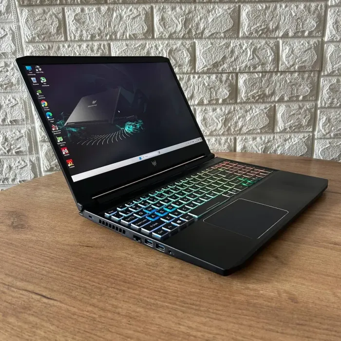 Ігровий ноутбук Б-клас Acer Predator Triton PT315-53 / 15.6" (2560x1440) IPS / Intel Core i7-11800H (8 (16) ядер по 2.3 - 4.6 GHz) / 16 GB DDR4 / 512 GB SSD / nVidia GeForce RTX 3070, 8 GB GDDR6, 256-bit / WebCam б/в - зображення 4