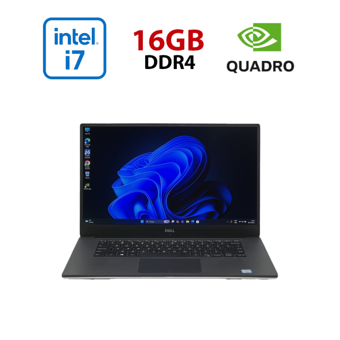 Мобільна робоча станція Б-класу Dell Precision 5530 / 15,6" (1920x1080) IPS / Intel Core i7-8850H (6 (12) ядра по 2,6 - 4,3 ГГц) / 16 ГБ DDR4 / 480 ГБ SSD / nVidia Quadro P1000, 4 ГБ GDDR5, 128-біт б/в - зображення 1
