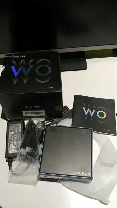 Неттоп Peladn Trycoo WO4 USFF / AMD Ryzen 5 5500U (6 (12) ядер 2.1 - 4.0 ГГц) / 16 ГБ DDR4 / 256 ГБ SSD / AMD RX Vega 7 / USB 3.1 / Wi-Fi / Bluetooth / Блок живлення в комплекті б/в - зображення 5