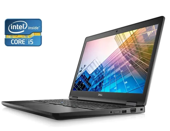 Ноутбук Dell Latitude 5590 / 15.6" (1920x1080) TN / Intel Core i5-8350U (4 (8) ядра по 1.7 - 3.6 GHz) / 16 GB DDR4 / 256 GB SSD NVMe / Intel UHD Graphics 620 / WebCam б/в - зображення 1