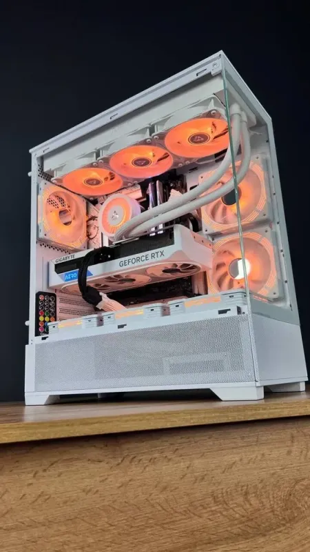 Збірка під замовлення: ігровий ПК GameMax Vista AW White Tower / Intel Core i7-14700F (20 (28) ядер по 1.5 - 5.4 GHz) / 64 GB DDR5 / 1000 GB SSD M.2 / nVidia GeForce RTX 4070 Ti, 12 GB GDDR6X, 192-bit / 850W - зображення 3